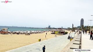 perfect tits spotted at a barcelona nude beach