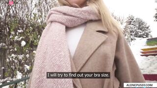 spanish blonde is really not shy