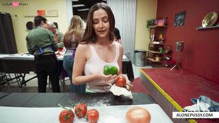 cooking class tits and ass