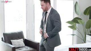 Big tits black MILF enjoys rough fucking