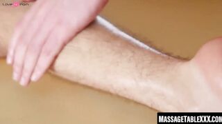 Luke Ward and Dick Casey wreck each other on massage table