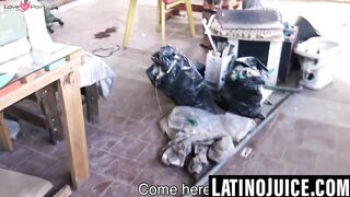 Colombian straight stud unloads jizz on spitroasted bitch's face