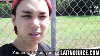 Twink Latino earns cash for taking bare cock and facial