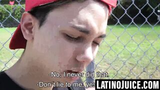 Twink Latino earns cash for taking bare cock and facial