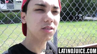 Twink Latino earns cash for taking bare cock and facial