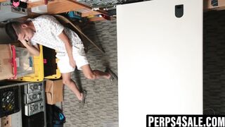 Handsome perp swallows then takes the guard's BBC raw