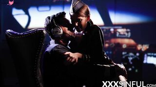 Giving Anna de Ville and Subil Arch  good dose of cum in threesome