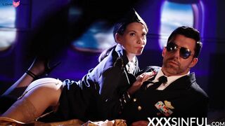 Giving Anna de Ville and Subil Arch  good dose of cum in threesome