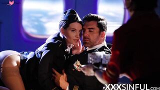 Giving Anna de Ville and Subil Arch  good dose of cum in threesome
