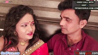"Indian Couple's Passionate Wedding Night - Desi Bride & Groom Honeymoon Romance"
