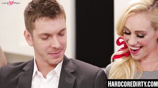 "Blondie Bombshell Lyra Law Gets Rough Sex With Huge Load From Markus DUpree"