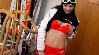 "Public Masturbation Confessions - Busty Blonde Beauty Fingers Herself"