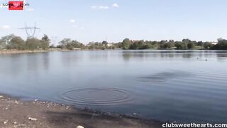 "Eroctic Seduction in Paradise: Godess-Beauty Fucks Outdoors by The Lakeside"