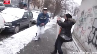 Friendly-Strangers' Sexual Adventures - Outdoor Quickie with Hot Babe & Hunk