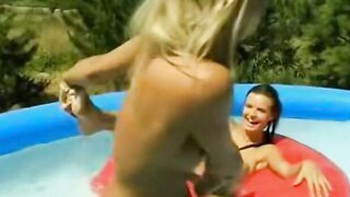 "BombShell Babes - Sexy Friends Share Intimate Secrets Over A Game Of Water Balloon Squirt Tag"