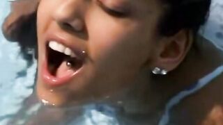 Teenage Watergoddess Solo-Masturbation Session in Public Outdoors by Riverbank