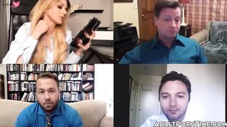 "Busted! Big-Titted Brooke Chase Gets Her Pussy Drilled Hard By A Huge Dong"