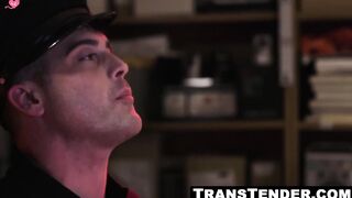 "Muscle Daddies Anal Domination - Big Dick Transexual Gets Fucked Hard"