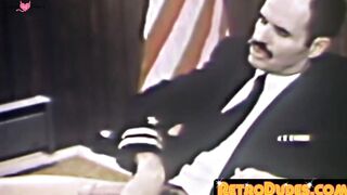 "Retro Dudess - Older Man Fucks Young Soldier In Office Desk"