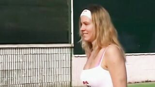 "Outdoor Freaks #2: Public Sex Adventures", tagged with outdoor, public, sex, fucking, blonde, big-tits, natural-boobs, busty, doggy-style, reverse-cowgirl