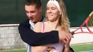 "Outdoor Freaks #2: Public Sex Adventures", tagged with outdoor, public, sex, fucking, blonde, big-tits, natural-boobs, busty, doggy-style, reverse-cowgirl
