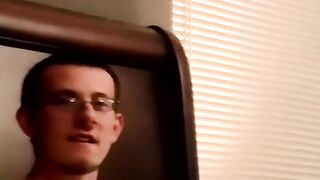 "Amateur Couple Jerk Off Together In Cheap Motel Room For Webcam Audition"