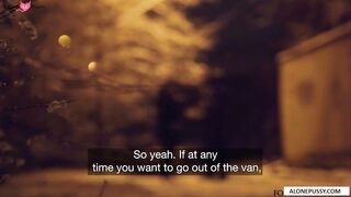 "Public Pick-Up Surprise Squirter - Redhead Babe Fucks Stranger in Car"