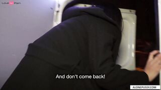 "Public Pick-Up Surprise Squirter - Redhead Babe Fucks Stranger in Car"