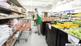 "Sexy Babe Gives A Wild Ride In The Grocery Store"