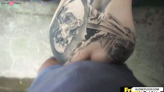 "Tattooed Colombiana Pov - Doggy Style Riding on Big Dick"