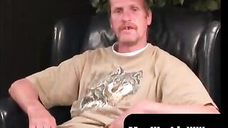"Mature Stud Finger-Fucks MILF With Big Dick And Shoots A Huge Load"
