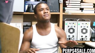 "Ebony Thieves Double Team Cop Action - Raw Bareback"