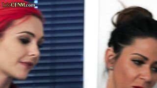 CFNM nurse femdoms blowing off vehicle crashed slave