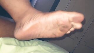 Just seducing you with my babe foot