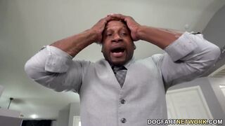 Huge Butt Alex Coal Gets Banged! Rough By A Long Ebony Penis