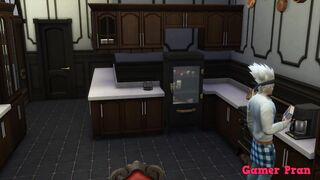 Naruto Chapter 6 Kakashi is inside the kitchen having some
