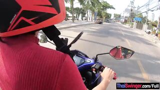 Amateur Thai 18 year old lover huge titty screwed inside the hotel