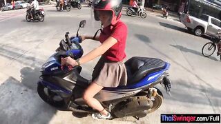 Amateur Thai 18 year old lover huge titty screwed inside the hotel