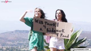 "Stranded Hottie's Roadside Rescue - Step-Daughter Trading Blowjobs"