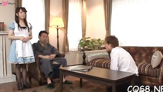 "PlaysomE - Busty JAV Teen Rides On A Huge Dong In POV Style"