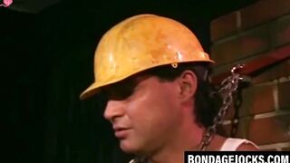 "Tatted Up Uniform Guy Faces Chains Bondage Erotic Fantasy"