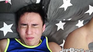 Huge Load On Handsome Young Guy's Ass - Dominant Top Fucks Submissive Bottom Hard
