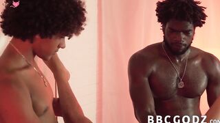 Raw Threesome Frenzy - Black Guys Share Big Dick Action