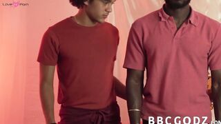 Raw Threesome Frenzy - Black Guys Share Big Dick Action