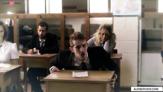 headmaster fucks busty teacher