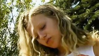 Teeny-Blondie's Solo Adventure Outside - Public Nudity & Sex Toy Play in Nature