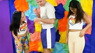 Teenage Coed Learns Sex Ed from Older Mentor in Stepsis Tutorial