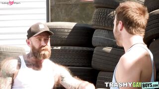 Tatted-Up Jocks - Big Dick Blowjobs From Hunky Guys