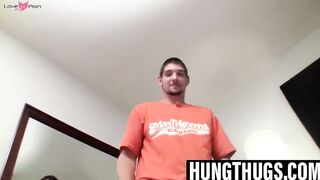 Hunky Stud's Hot Load Squirts All Over His Chiseled Abs - POV