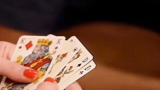 Hot Babes Playing Strip Poker - Card Game Turns Sexual